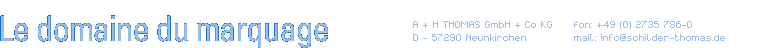 Le domaine du marquage